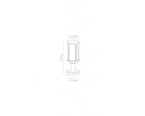 Дополнительное фото Садовый светильник ARTE Lamp A1036FN-1BK: Купить в Интернет магазин освещения GCSVET.RU
