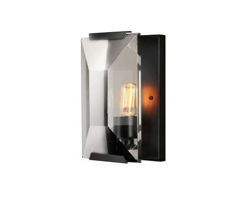 Основное фото Светильник настенный Delight Collection Harlow Crystal KR0354W-1A black/clear: Купить в Интернет магазин освещения GCSVET.RU
