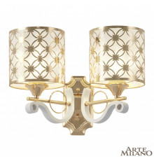 Настенный светильник Arte Milano Florentia-3097 303097/2W Wh/Gd