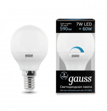 Светодиодная лампа для диммера Gauss E14 7W 4100K матовая 105101207-D