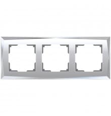 Рамка на 3 поста Werkel Diamant зеркальный W0031220 4690389158834