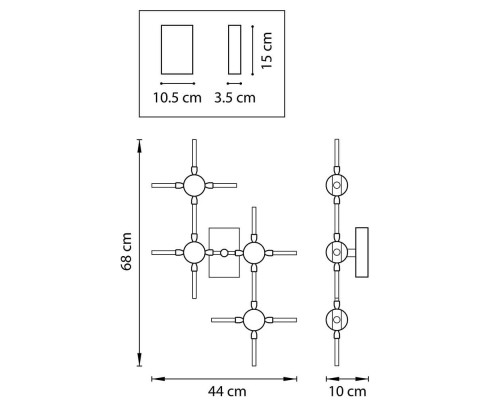 Дополнительное фото Настенный светильник Lightstar Bergamo 745647: Купить в Интернет магазин освещения GCSVET.RU