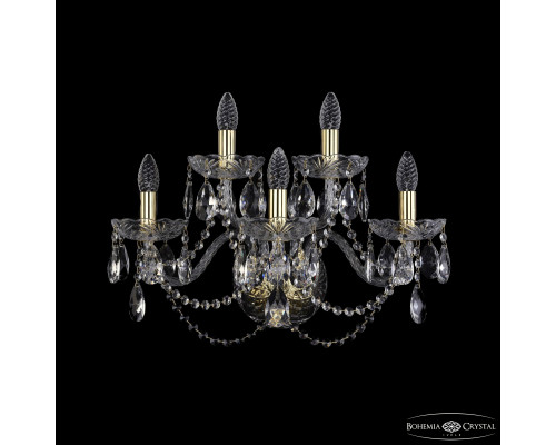 Основное фото Настенный светильник Bohemia Ivele Crystal 1402B/3+2/195/XL G: Купить в Интернет магазин освещения GCSVET.RU
