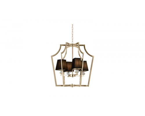 Основное фото Люстра подвесная Lumina Deco Montero LDP 1249-4 GD+BK: Купить в Интернет магазин освещения GCSVET.RU