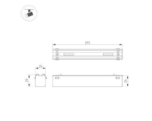 Дополнительное фото Светильник трековый (магнитый) Arlight MAG-VIBE-FLAT-L293-12W Warm3000 (WH, 100 deg, 48V) 044433: Купить в Интернет магазин освещения GCSVET.RU