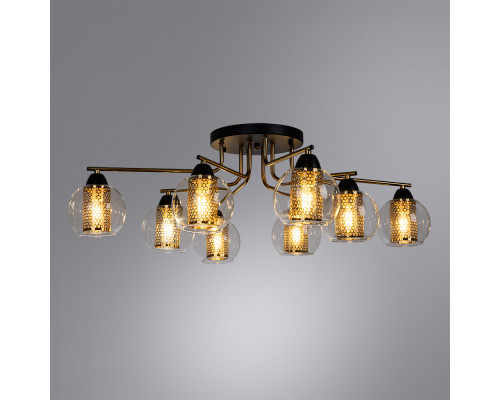 Дополнительное фото Люстра потолочная Arte Lamp Manchester A7045PL-8BK: Купить в Интернет магазин освещения GCSVET.RU