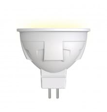 Светодиодная лампочка Uniel Яркая LED-JCDR 6W/WW/GU5.3/FR PLP01WH картон