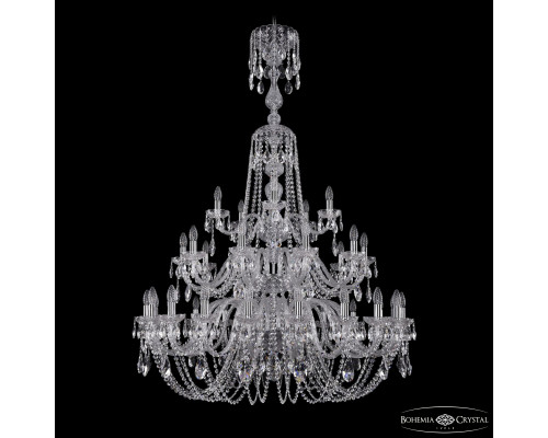 Основное фото Люстра подвесная Bohemia Ivele Crystal 1402/20+10+5/400/XL-158/3d Ni: Купить в Интернет магазин освещения GCSVET.RU