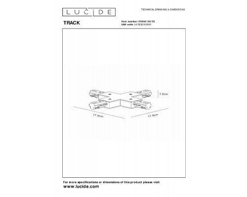 Дополнительное фото Коннектор Lucide Track 09950/08/30: Купить в Интернет магазин освещения GCSVET.RU