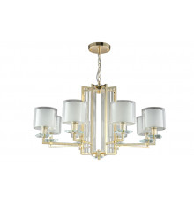 Люстра подвесная Crystal Lux Nicolas NICOLAS SP-PL8 GOLD/WHITE