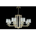 Дополнительное фото Люстра подвесная Crystal Lux Nicolas NICOLAS SP-PL8 GOLD/WHITE: Купить в Интернет магазин освещения GCSVET.RU