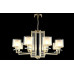 Дополнительное фото Люстра подвесная Crystal Lux Nicolas NICOLAS SP-PL8 GOLD/WHITE: Купить в Интернет магазин освещения GCSVET.RU