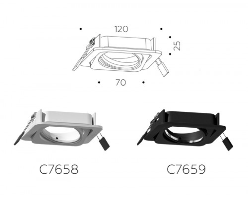 Дополнительное фото Основание светильника Ambrella Light DIY Spot C7658: Купить в Интернет магазин освещения GCSVET.RU