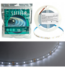 Лента светодиодная Saffit SST01 12В 6Вт/м 6500К 5м IP20 55239