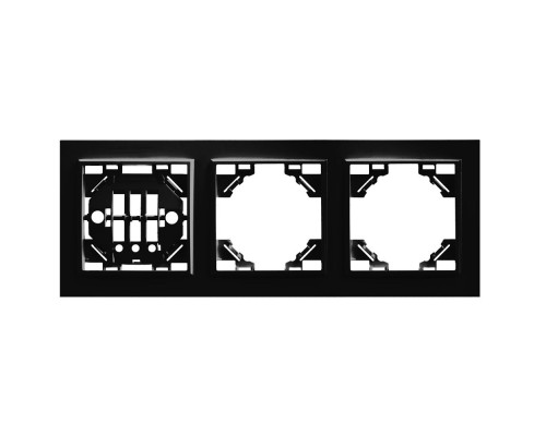 Основное фото Рамка 3-местная горизонтальная Stekker PFR00-9003-03 39484: Купить в Интернет магазин освещения GCSVET.RU