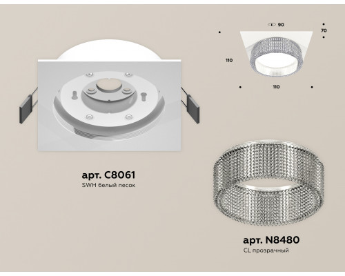 Дополнительное фото Светильник встраиваемый Ambrella Light Techno Spot XC8061030 (C8061, N8480): Купить в Интернет магазин освещения GCSVET.RU