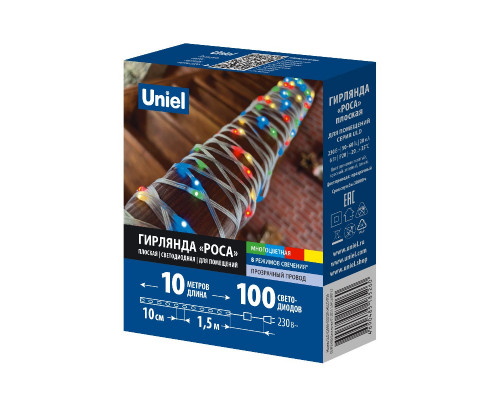 Дополнительное фото Гирлянда Uniel ULD-S1000-100/DTA MULTI IP20 DEW BAND UL-00011305: Купить в Интернет магазин освещения GCSVET.RU
