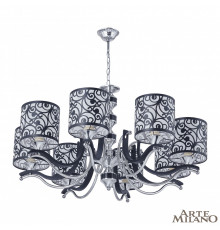 Люстра подвесная Arte Milano Florentia-4957 304957/8 Bk/Ni