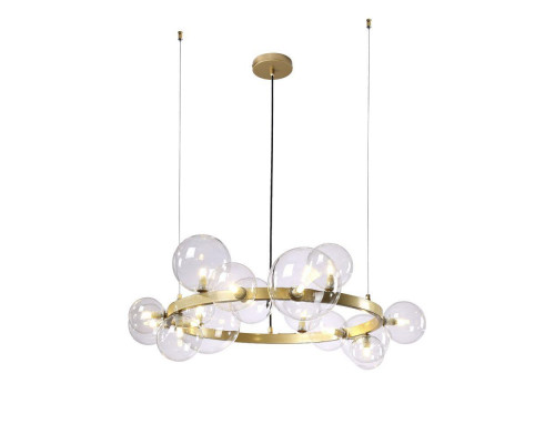 Дополнительное фото Люстра подвесная Crystal Lux Agata SP15 V2 Gold/Transparente: Купить в Интернет магазин освещения GCSVET.RU