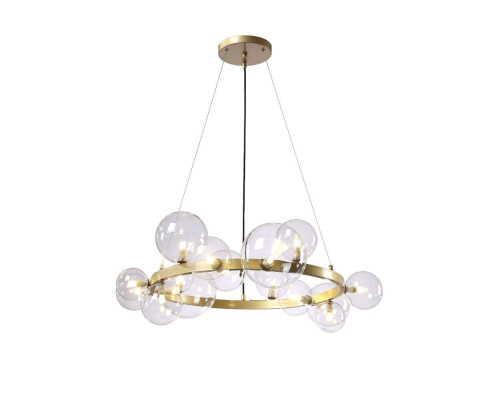 Дополнительное фото Люстра подвесная Crystal Lux Agata SP15 V2 Gold/Transparente: Купить в Интернет магазин освещения GCSVET.RU