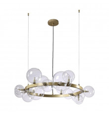 Люстра подвесная Crystal Lux Agata SP15 V2 Gold/Transparente