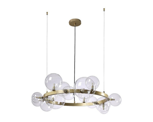 Основное фото Люстра подвесная Crystal Lux Agata SP15 V2 Gold/Transparente: Купить в Интернет магазин освещения GCSVET.RU