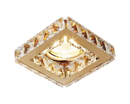 Основное фото Встраиваемый светильник Ambrella Light Crystal K110 CL/G: Купить в Интернет магазин освещения GCSVET.RU