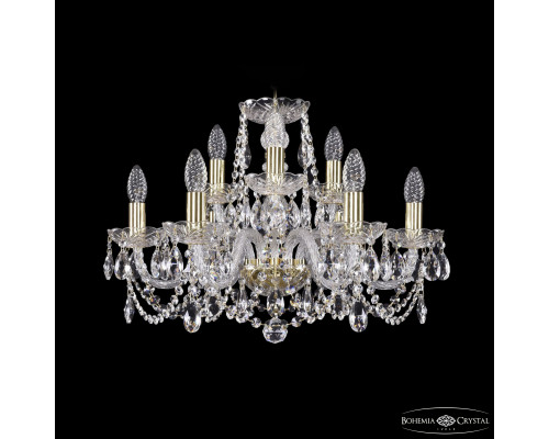 Основное фото Люстра подвесная Bohemia Ivele Crystal 1402/6+3/195 G: Купить в Интернет магазин освещения GCSVET.RU