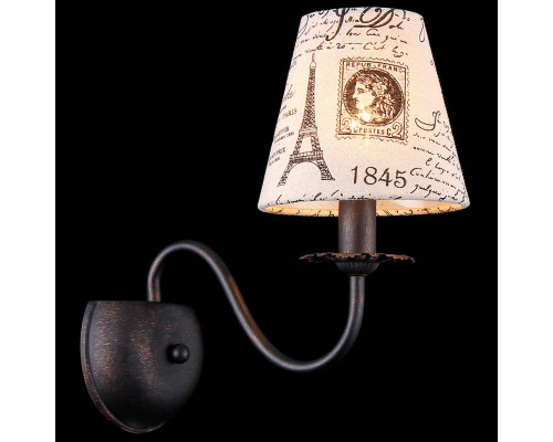 Дополнительное фото Настенный светильник Natali Kovaltseva LUXURY WOOD 11357/1W ANTIQUE,WALNUT: Купить в Интернет магазин освещения GCSVET.RU