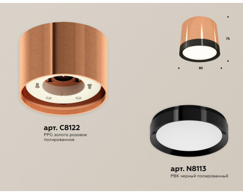 Дополнительное фото Светильник потолочный Ambrella Light Techno Spot XS8122001 (C8122, N8113): Купить в Интернет магазин освещения GCSVET.RU