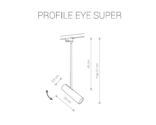 Дополнительное фото Светильник трековый Nowodvorski Profile Eye Super 9324: Купить в Интернет магазин освещения GCSVET.RU