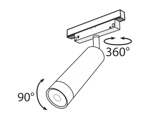 Дополнительное фото Светильник трековый Maytoni Track lamps TR019-2-7W3K-B: Купить в Интернет магазин освещения GCSVET.RU