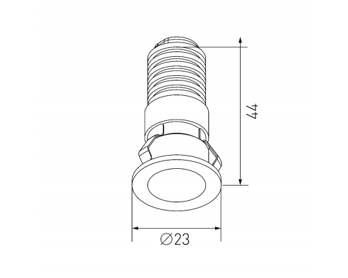Дополнительное фото Светильник встраиваемый Designled Micro DL-74180BL-1-WW 020325: Купить в Интернет магазин освещения GCSVET.RU