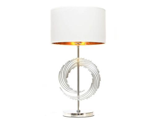 Основное фото Лампа настольная Lumina Deco Fabi LDT 5531 CHR+WT: Купить в Интернет магазин освещения GCSVET.RU