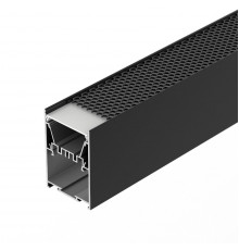 Алюминиевый профиль Arlight LINE-5075-HONEYCOMB-2000 BLACK 044874