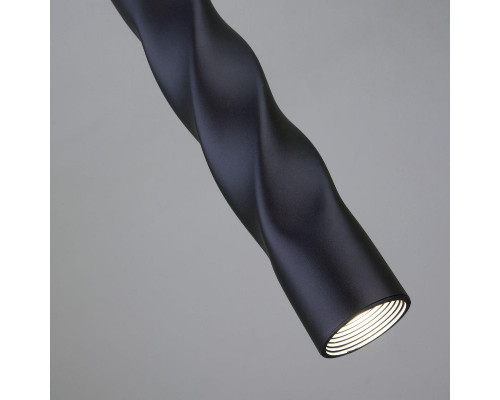 Дополнительное фото Светильник подвесной LED Eurosvet Scroll 50136/1 LED черный: Купить в Интернет магазин освещения GCSVET.RU