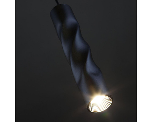 Дополнительное фото Светильник подвесной LED Eurosvet Scroll 50136/1 LED черный: Купить в Интернет магазин освещения GCSVET.RU