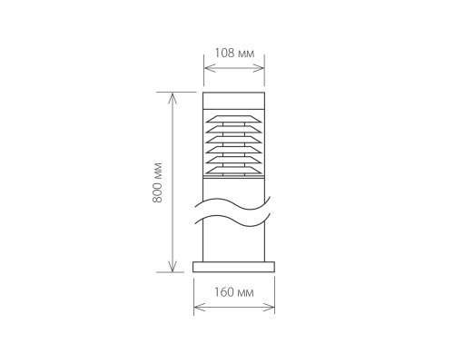 Дополнительное фото Уличный светильник Elektrostandard 1507 Techno черный 4690389083051: Купить в Интернет магазин освещения GCSVET.RU