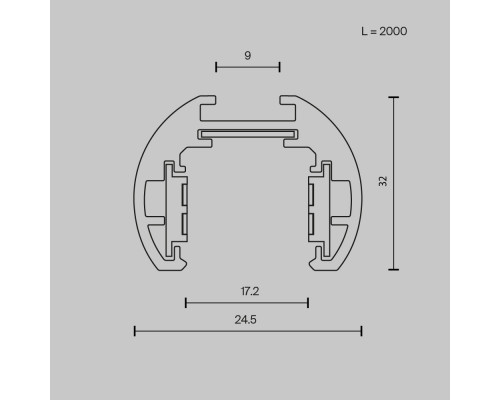 Дополнительное фото Шинопровод магнитный Maytoni Exility TRXM034-R-412W: Купить в Интернет магазин освещения GCSVET.RU