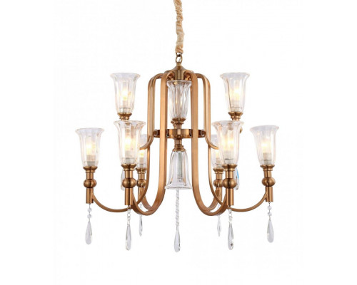 Дополнительное фото Подвесная люстра Lumina Deco Rionella LDP 8041-6+3 S.GD: Купить в Интернет магазин освещения GCSVET.RU