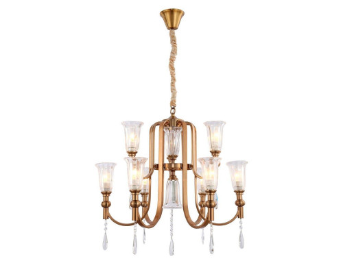 Основное фото Подвесная люстра Lumina Deco Rionella LDP 8041-6+3 S.GD: Купить в Интернет магазин освещения GCSVET.RU