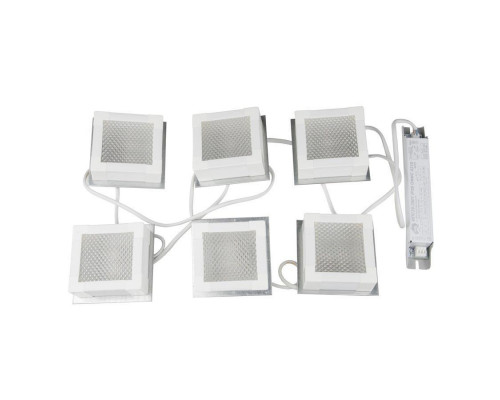 Основное фото Светильник встраиваемый LED (UL-00007427) Uniel ULP-1010 42W/4000К IP40 Grilyato White KIT06: Купить в Интернет магазин освещения GCSVET.RU