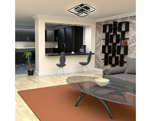Дополнительное фото Светильник потолочный LED Escada Union 10229/4LED Black: Купить в Интернет магазин освещения GCSVET.RU