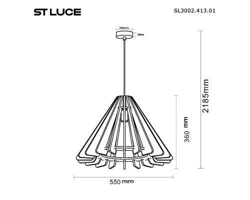 Дополнительное фото Светильник подвесной ST Luce Sentito SL3002.413.01: Купить в Интернет магазин освещения GCSVET.RU