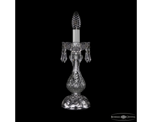 Основное фото Лампа настольная Bohemia Ivele Crystal 1403L/1-31 Ni: Купить в Интернет магазин освещения GCSVET.RU