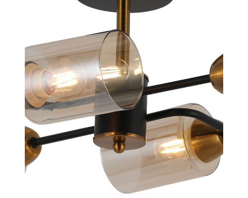 Дополнительное фото Люстра потолочная Illumico IL8243-4COU-79 BK BR: Купить в Интернет магазин освещения GCSVET.RU