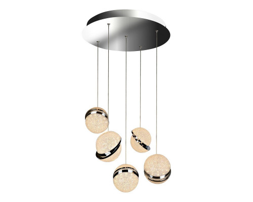 Основное фото Люстра подвесная LED iLedex CRystal Ball C4474-5R CR: Купить в Интернет магазин освещения GCSVET.RU