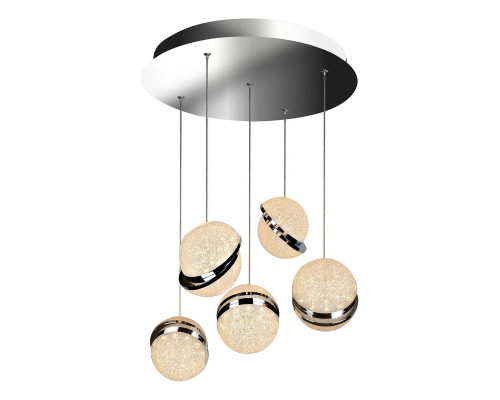 Дополнительное фото Люстра подвесная LED iLedex CRystal Ball C4474-5R CR: Купить в Интернет магазин освещения GCSVET.RU