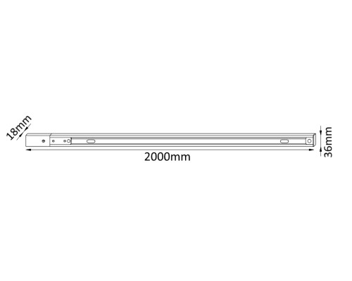 Дополнительное фото Шинопровод однофазный с питанием и заглушкой Crystal Lux CLT 0.11 CLT 0.11 01 L2000 WH: Купить в Интернет магазин освещения GCSVET.RU