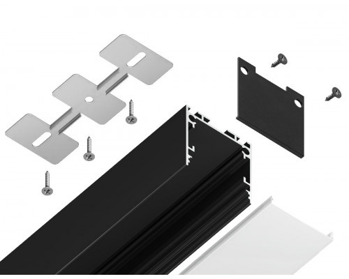 Дополнительное фото Алюминиевый профиль Ambrella Light Profile System GP2500BK: Купить в Интернет магазин освещения GCSVET.RU